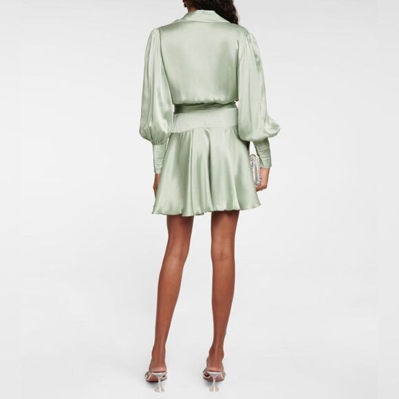 Zimmermann Silk Wrap V-Neck Minidress size 3/US size 10 - Picture 2 of 12